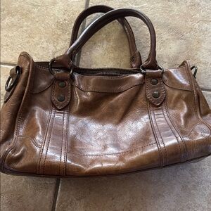 Brown Leather FRYE Women's Handbag